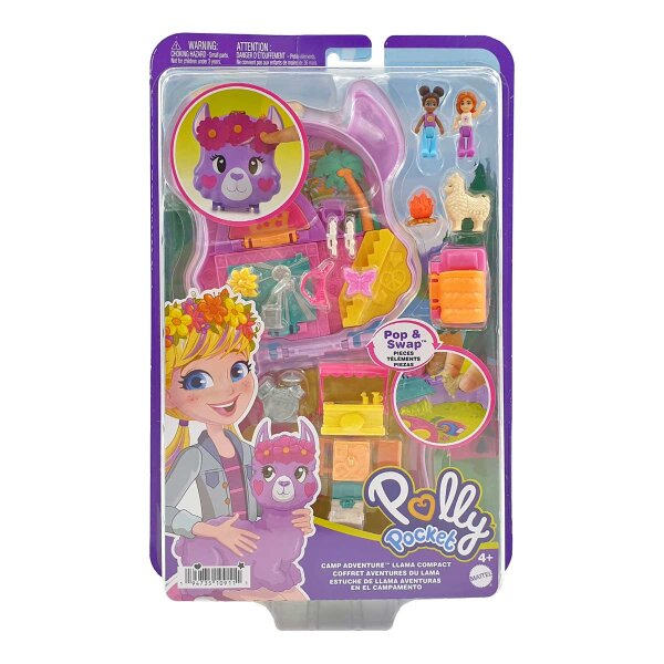 Polly Pocket Camp Abenteuer Lama Schatulle