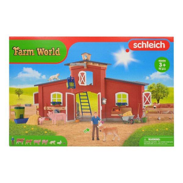 Schleich 42606 Große Farm mit Tieren und Zubehör